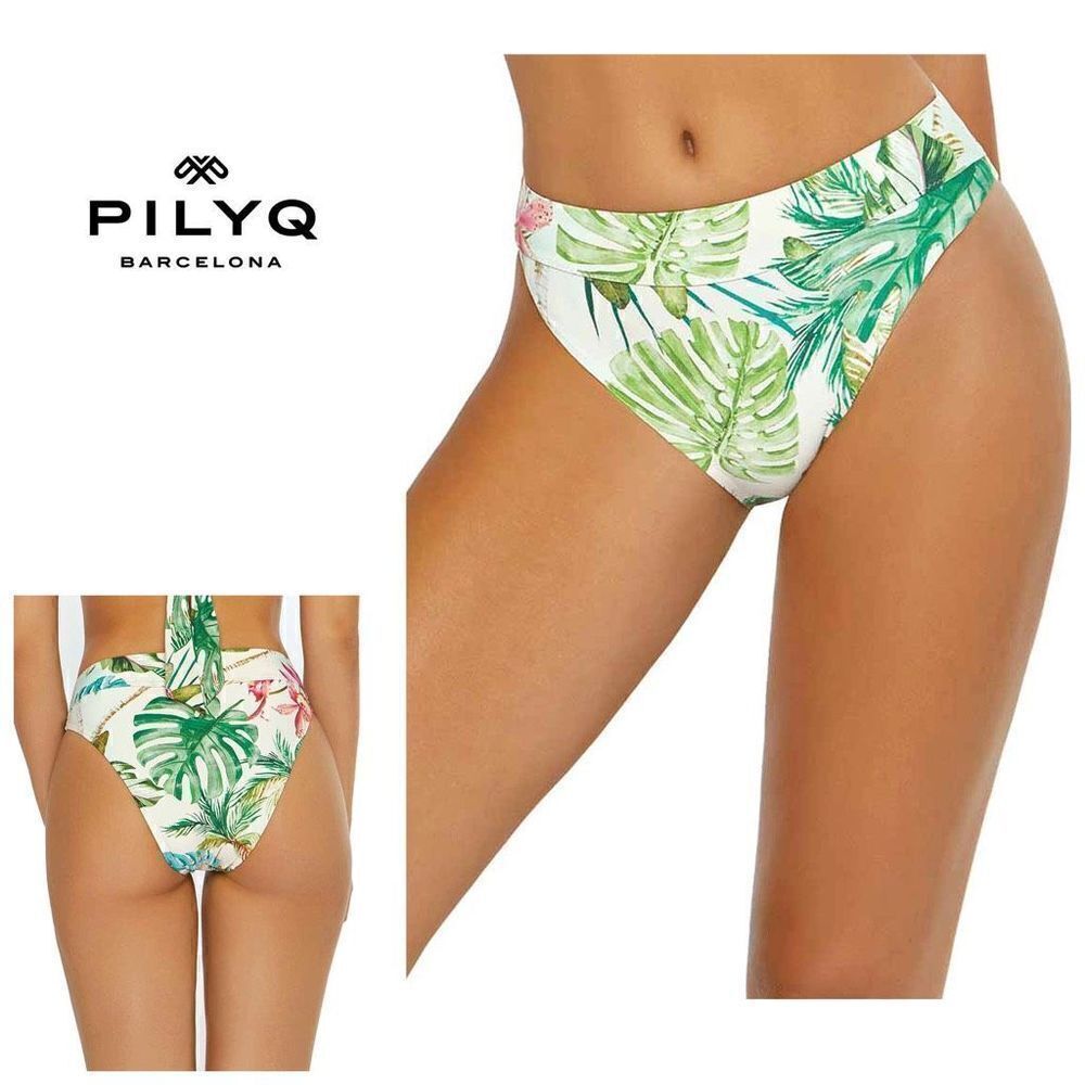 New Pilyq tropical high waisted bikini bottom. Medium